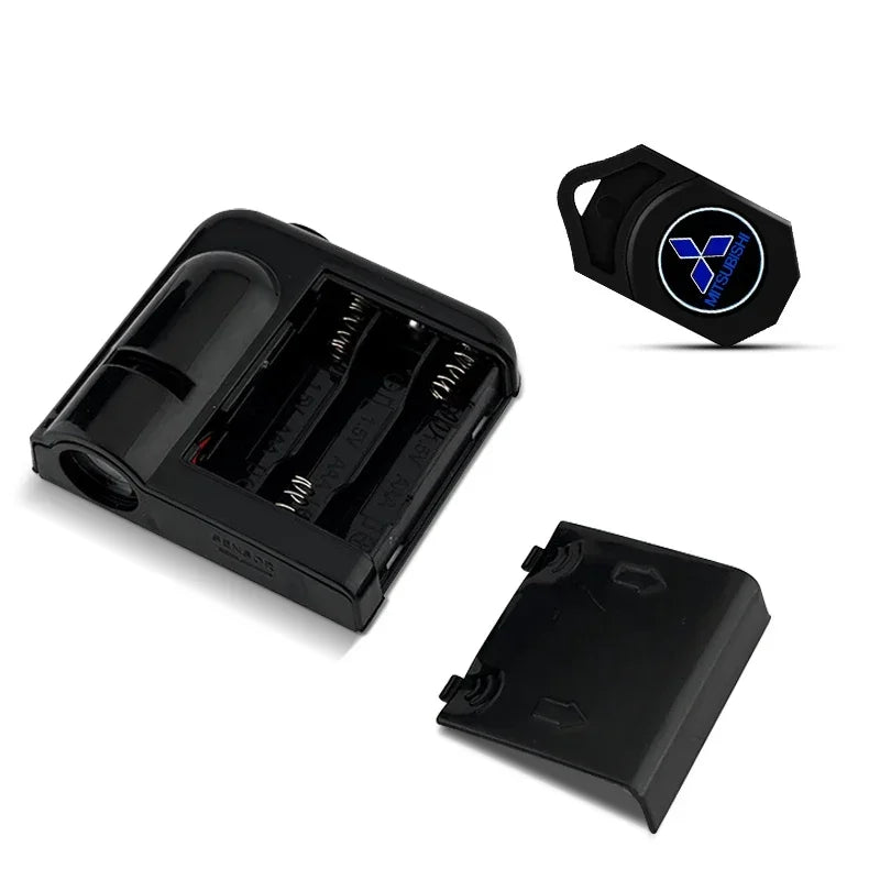 LED Car Door Welcome Light Car Logo Projector Car Badg For Mitsubishi Outlander Lancer 10 9 ASX Eclipse L200 Pajero Triton Evo